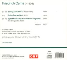 Friedrich Cerha (1926-2023): Streichquartette Nr.3 &amp; 4, CD