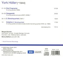 York Höller (geb. 1944): Kammermusik für Streichquartett, CD