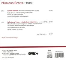 Nikolaus Brass (geb. 1949): Chor- und Orchesterwerke Vol.2, CD