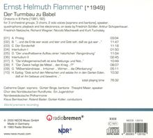 Ernst Helmuth Flammer (geb. 1949): Der Turmbau zu Babel (Oratorium), CD