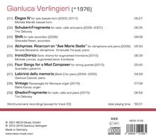 Gianluca Verlingieri (geb. 1976): Musica Ritrovata, CD