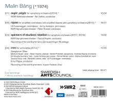 Malin Bang (geb. 1974): Orchesterwerke, CD