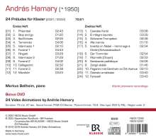 Andras Hamary (geb. 1950): 24 Preludes für Klavier, 1 CD und 1 DVD
