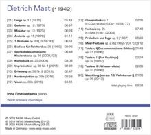 Dietrich Mast (geb. 1942): Klavierwerke, CD