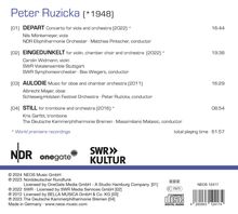 Peter Ruzicka (geb. 1948): Orchesterwerke Vol.5 (Solokonzerte), CD