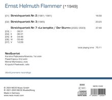Ernst Helmuth Flammer (geb. 1949): Streichquartette Nr.2, 3, 7 "La tempete / Der Sturm", CD
