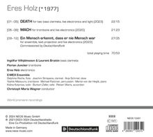 Eres Holz (geb. 1977): Ein Mensch erkennt, dass er nie Mensch war für Ensemble,Text-Projektion &amp; Live-Elektronik, CD