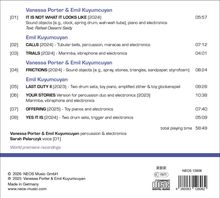 Texte: Vanessa Porter & Emil Kuyumcuyan, Titel mit Zeiten, Instrumente, Gesamtspielzeit 58:49, Made in Germany.