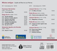 Capilla del Real de Las Palmas - Musica antigua, 2 CDs