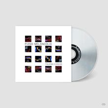 "Piano Melancolia" und "Talking Canvas" sind die Texte. Quadrate mit abstrakten, bunten Mustern auf einem CD-Cover.