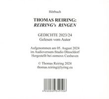 Thomas Reiring: Reiring's Ringen, CD