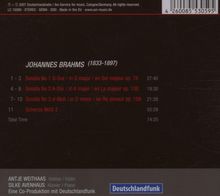 Johannes Brahms (1833-1897): Sonaten für Violine &amp; Klavier Nr.1-3, CD