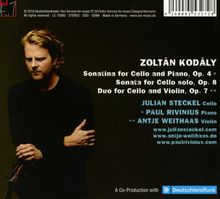 Zoltan Kodaly (1882-1967): Kammermusik für Cello, CD