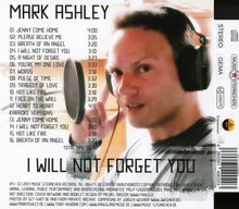 Mark Ashley: I Will Not Forget You, CD
