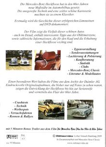 Die Mercedes-Benz Heckflosse, DVD