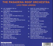 The Pasadena Roof Orchestra: Live From London 2016, CD