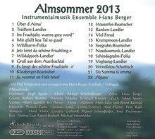 Hans Berger: Almsommer 2013, CD