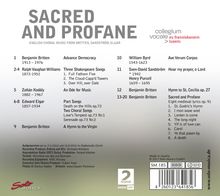 Collegium Vocale zu Franziskanern Luzern - Sacred And Profane, CD
