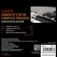 Frederic Chopin (1810-1849): Klaviersonate Nr.3 op.58, CD