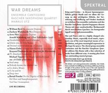 Ensemble Cantissimo &amp; Rascher Saxophone Quartet - War Dreams, CD