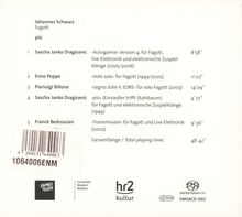 Ensemble Modern Portrait: Johannes Schwarz "Piu", Super Audio CD