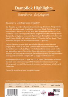 Dampflok Highlights: Baureihe 52 - Die Kriegslok, DVD