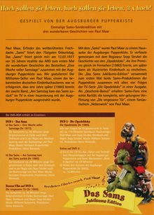 Augsburger Puppenkiste: Das Sams (Jubiläums-Edition), DVD
