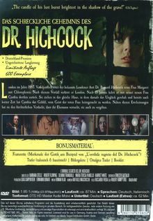 Das schreckliche Geheimnis des Dr. Hichcock, DVD