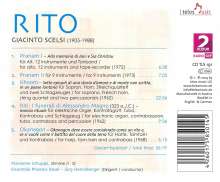 Giacinto Scelsi (1905-1988): Kammermusik "Rito", CD