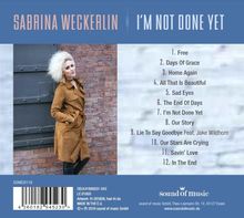 Sabrina Weckerlin: I'm Not Done Yet, CD