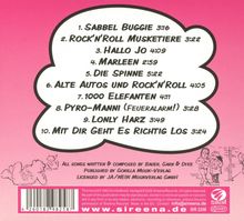 1. Sabbel Buggie, 2. Rock'n'Roll Musketiere, 3. Hallo Jo, 4. Marleen, 5. Die Spinne, 6. Alte Autos und Rock'n'Roll.