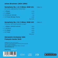 Anton Bruckner (1824-1896): Symphonien Nr.1 &amp; 2, 2 CDs