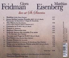Giora Feidman (geb. 1936): Live At St. Severin 2003, CD