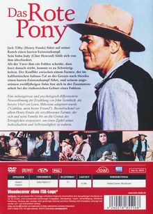 Das rote Pony, DVD