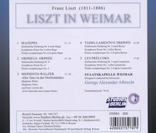 Franz Liszt (1811-1886): Sinfonische Dichtungen "Liszt in Weimar", CD