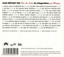 Klaus Wüsthoff: Über die Liebe (Ein Schlageralbum zum Mitsingen), CD