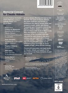 Lucerne Festival Orchestra - Memorial Concert for Claudio Abbado, DVD