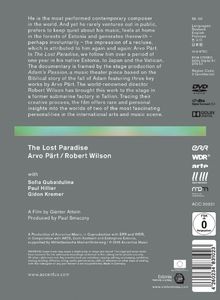 Arvo Pärt (geb. 1935): Arvo Pärt - The Lost Paradise, DVD
