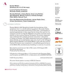 Gustav Mahler (1860-1911): Symphonie Nr.8, Blu-ray Disc
