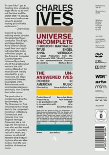 Charles Ives (1874-1954): Universe,Incomplete, 2 DVDs