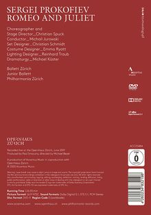 Zürich Ballet - Romeo &amp; Julia (Musik: Sergei Prokofieff), DVD