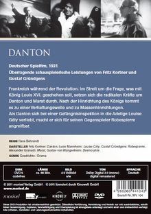 Danton (1931), DVD