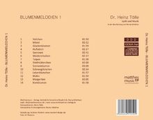 Dr. Heinz Tölle: Blumenmelodien 1, CD