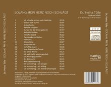 Dr. Heinz Tölle &amp; Ronny Matthes: Solang mein Herz noch schlägt (von Heinz Tölle), CD