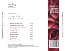 Dr. Heinz Tölle: Blütezeit der Liebe - Gedichte von Heinz Tölle (gelesen von Sabine Murza mit der Klaviermusik von Pianist Ronny Matthes), CD