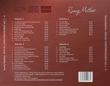 Ronny Matthes: Special Christmas Songs Vol. 1 - 4: Gemafreie Weihnachtsmusik (Die schönsten Weihnachtslieder: deutsch &amp; englisch gesungen), 4 CDs