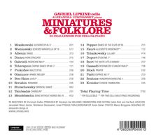 Gavriel Lipkind - Miniatures &amp; Folklore, CD