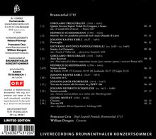 Francesco Cera - Brunnenthal 1715, CD