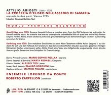 Attilio Ariosti (1666-1729): Oratorium "La Profezia d'Elisio nell'Assedio di Samaria", 2 CDs