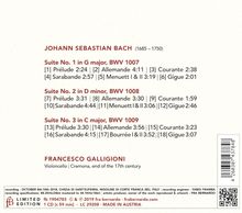 Johann Sebastian Bach (1685-1750): Cellosuiten BWV 1007-1009, CD